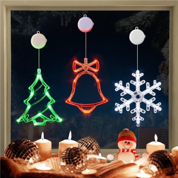 3 Pack Jingle Bell, Christmas Tree, Snowflake Christmas...